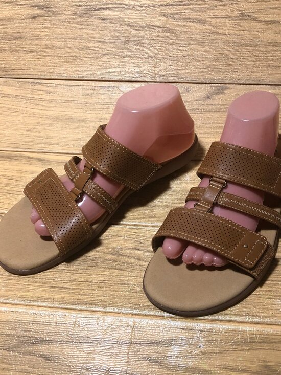 Clarks Shoes - Clarks collection women brown slip on sandals, 11